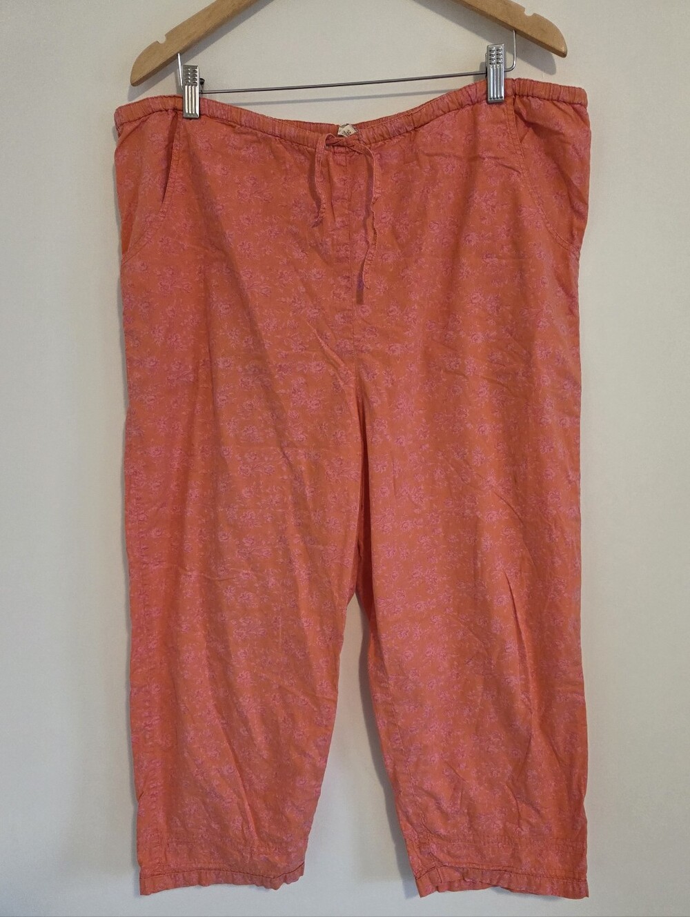 April Cornell Vintage Pink Floral Cottagecore Pants